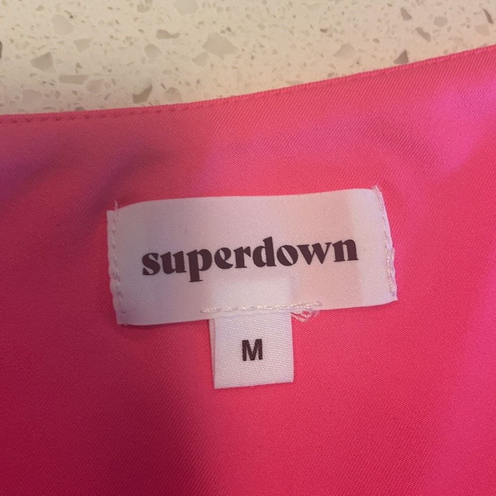 REVOLVE Pink One Shoulder Superdown Mini Dress - Picture 3 of 3